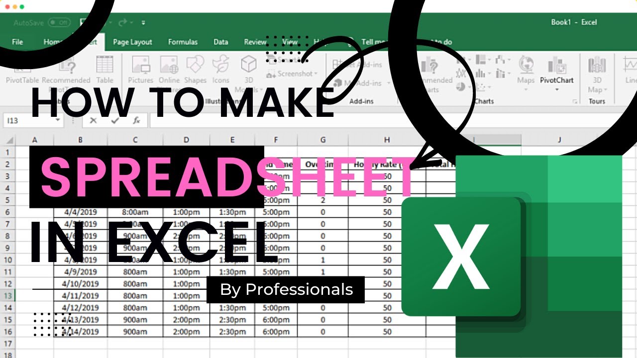 /HOW TO MAKE SPREADSHEET USING EXCEL// //FULL TUTORIAL VIDEO// - YouTube