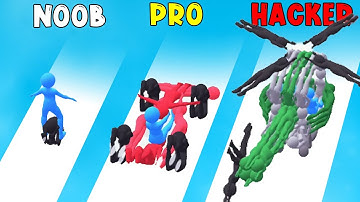 NOOB vs PRO vs HACKER ~ Human Vehicle Part 1 GamePlay All Levels