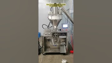 Three-station horizontal bag packaging machine, spiral feeding, customized feeding port