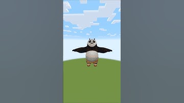 Make Kung Fu Panda In Minecraft: Timelapse