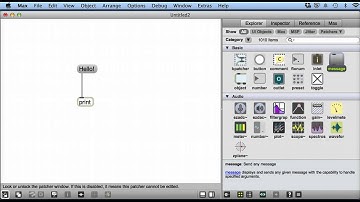 Max MSP V6 Tutorial 10 - print