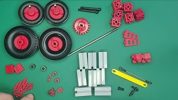 Mini RC CAR Fischer Technik + Futaba (emetter / receiver / servo)