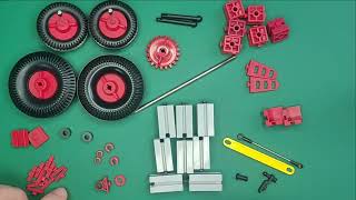 Mini RC CAR Fischer Technik + Futaba (emetter / receiver / servo)