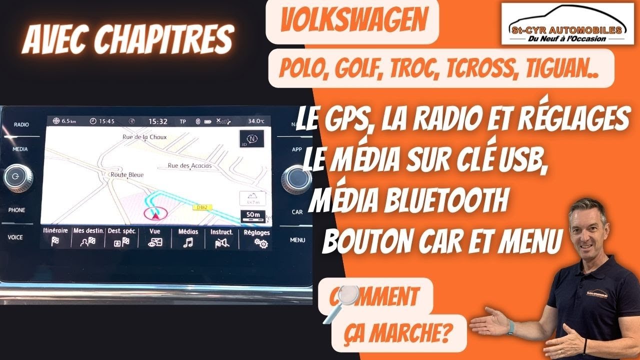 Volkswagen Guide complet GPS, radio, Bluetooth, paramètres essentiels