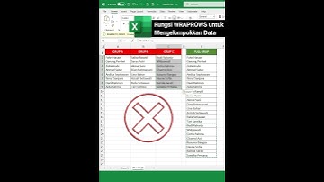 FUNGSI WRAPROWS untuk Mengelompokkan Data #excel #exceltips #exceltutorial #belajarexcel