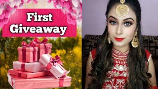 Giveaway Announcement | My First Giveaway | #PritikaMakeovers #PritikaMakeoversGiveaway #Giveaway