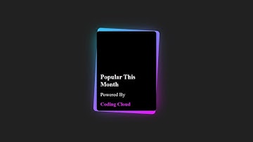 CSS Card Hover Animation with Gradient Border | No JavaScript