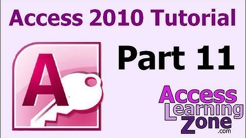 Microsoft Access 2010 Tutorial Part 11 of 12 - Customer Reports