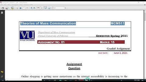 MCM 511 Assignment 1 Solution