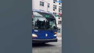 MTA M66 bus action at Upper East Side (PM rush) #shorts