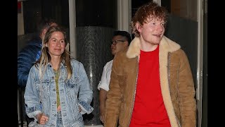 Ed Sheeran packs on the PDA with giggling wife Cherry Seaborn.