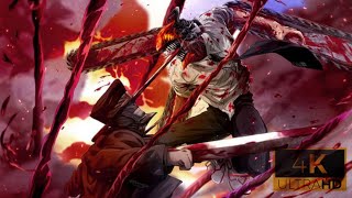 Denji vs Katana Man | Chainsaw Man | Denji slices Katana man | Sword man | チェンソーマン | 4K Ultra Hd