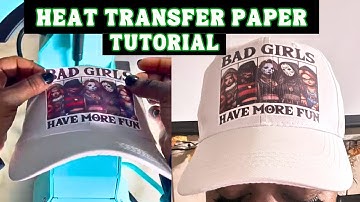 The Best Cheapest Heat Transfer Paper To Print Hats At Home With A Inkjet Printer | Without DTF