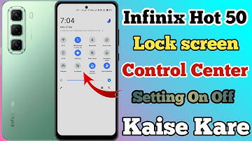 Infinix Hot 50 5g Lock Screen Control Centre Setting Kaise On Kare // Control Centre Infinix Hot 50