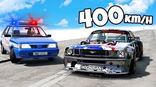 ❄️UCIEKAM SUPERAUTAMI OD WOLNEJ POLICJI? | BeamNG Drive |