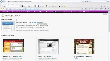 WordPress 2.8 -- Finding and Installing Themes