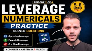 Leverage Numericals Practice | Financial Management (FM) | Solved Questions for CA / CMA Students