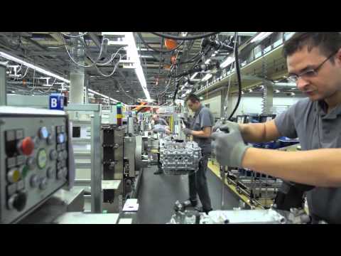 Porsche 911 Engine Plant Assembly Line HD