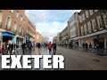 Exeter - Devon - City Centre - Christmas Eve 2019 - 4K Virtual Walk