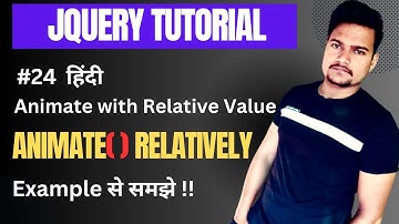 Animate properties with relative values in jquery with example  | Part - 24