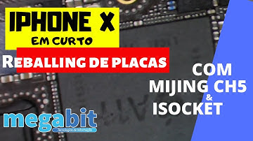 iPhone X mid layer board remove, reball and install, with MIJING CH5 and tests with iSocket.