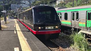 【黒船電車】伊豆急2100系R-4編成普通熱海行き　来宮駅発車