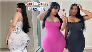 Amelia Curvy 🇺🇸 Biography American Plus Size Iconic Curvy Celebrities Model | Lifestyle Bikini Model
