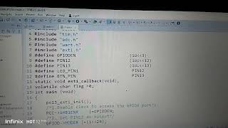 How to configure External interrupt in stm32 using bare metal programming