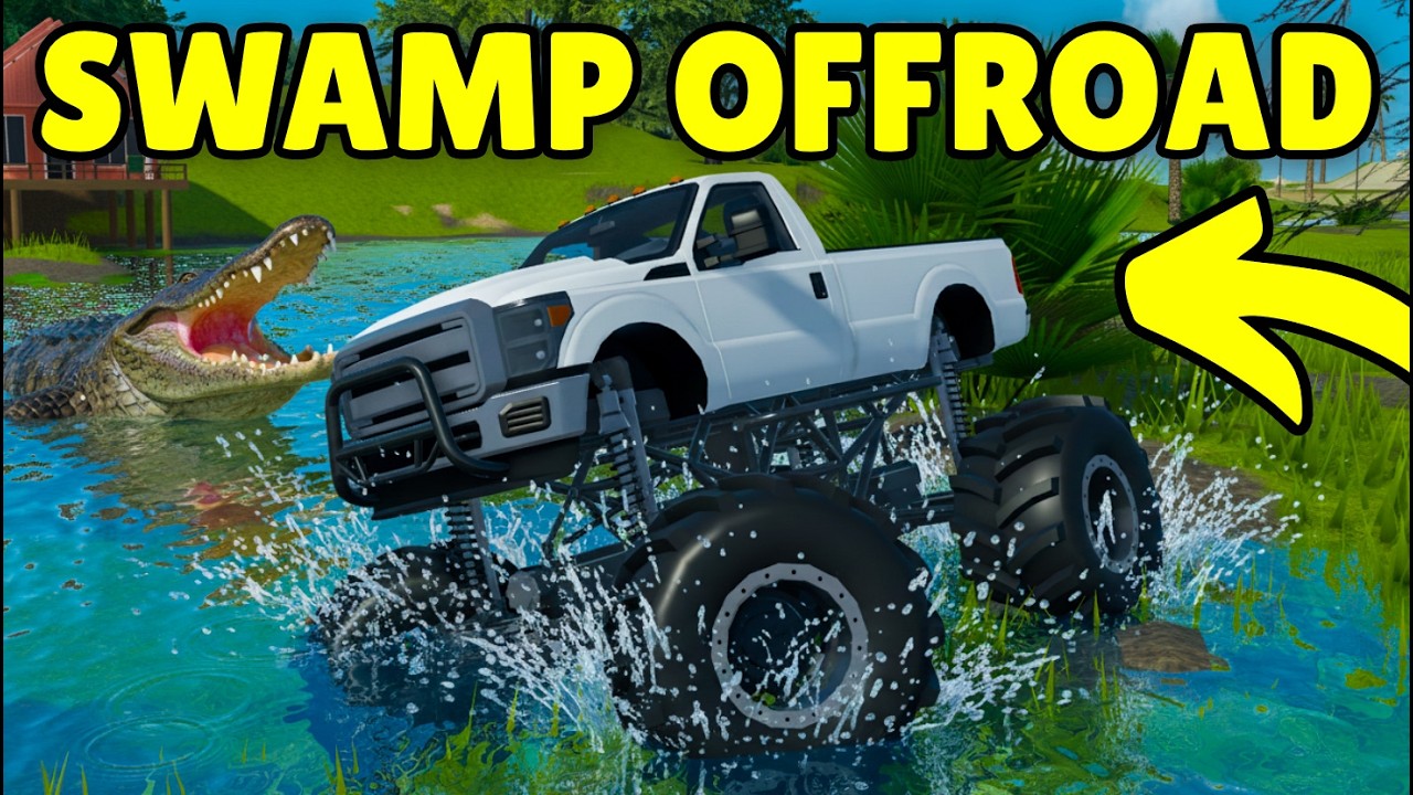 I Bought the NEW Mudding Truck & Took it to the Swamp in Roblox ...