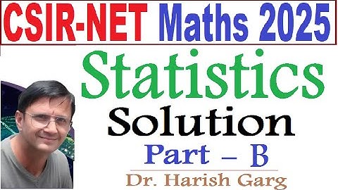 Statistics Solution | PART B Complete | CSIR NET 2025 | Fully Short Cut Tricks