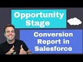 How to create an opportunity stage conversion report in salesforce