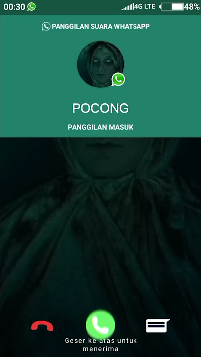 DI TELEPON POCONG SEREM 😱#shorts
