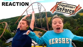 Riding Expedition GeForce at Holiday Park! On-Ride Reaction POV