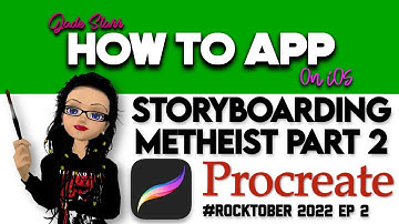 Storyboarding MEtheist Part2 with Procreate - #Rocktober2022 Ep 2  - How To App on iOS! - EP 716 S10
