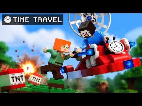 Hack Steve Uses a Time Travel Machine to Escape a TNT Trap