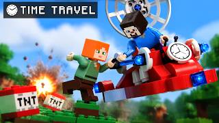 Hack Steve Uses a Time Travel Machine to Escape a TNT Trap