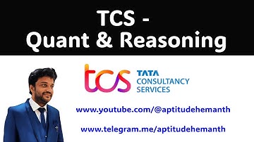 TCS NQT - Test 3 - Quant & Reasoning - Video Solutions
