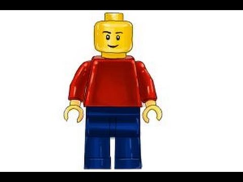 How to draw a 3D Lego Minifigure - YouTube