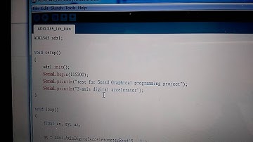 Arduino_ADXL345_三軸加速度感測器測量XYX軸加速度的變化