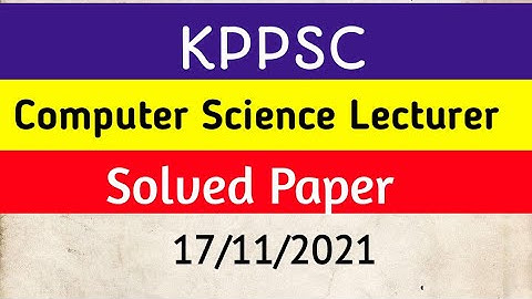 Computer Science Lecturer test 2021