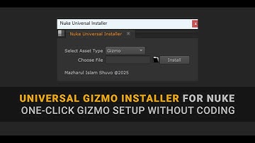 Universal Gizmo Installer for Nuke | One-Click Gizmo Setup Without Coding