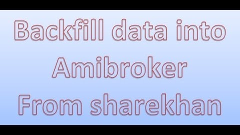 Backfill data in to amibroker
