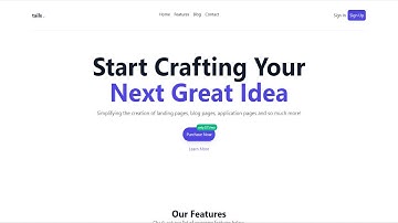 BUILD A WEBSITE LANDING PAGE In HTML And TailwindCSS