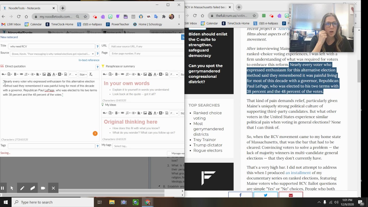 Noodletools How to create a notecard and pile notecards YouTube