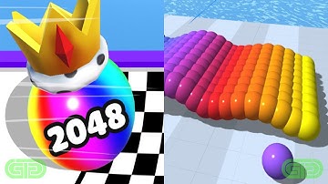 Ball Merge 2048 Vs Canvas Run Android iOS Mobile Gameplay Walkthrough 13897