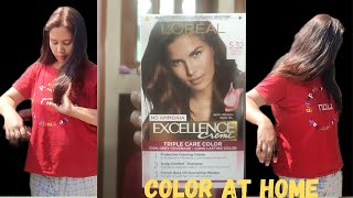 Loreal Paris Hair color at Home |Caramel Brown| #lorealparishaircolor #lorealpariscaramelbrown