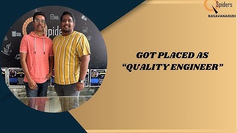 Congratulations " SIDDHARTH.G" for getting placed as " QUALITY ENGINEER