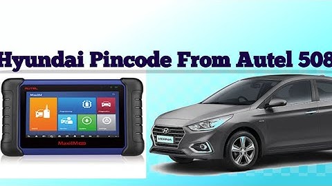 Hyundai Pincode From Autel 508 | How To Get Hyundai Security Code | Autel 508 | Tutorial Autel 508