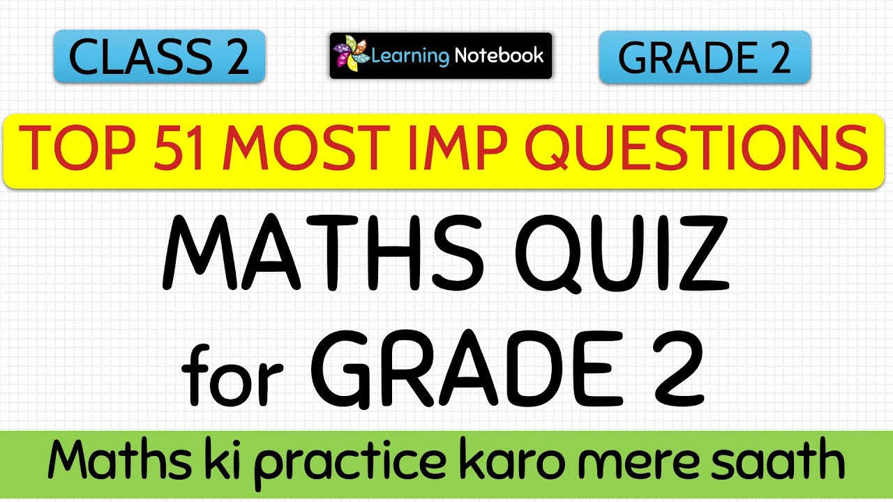 Maths question and answer for class 2 | Maths quiz for class 2 ...