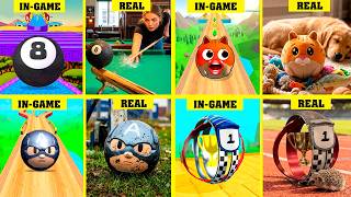Only Legend Balls: In-Game vs Real Life! 4 Battles in 1 Video! Race 1432 screenshot 5